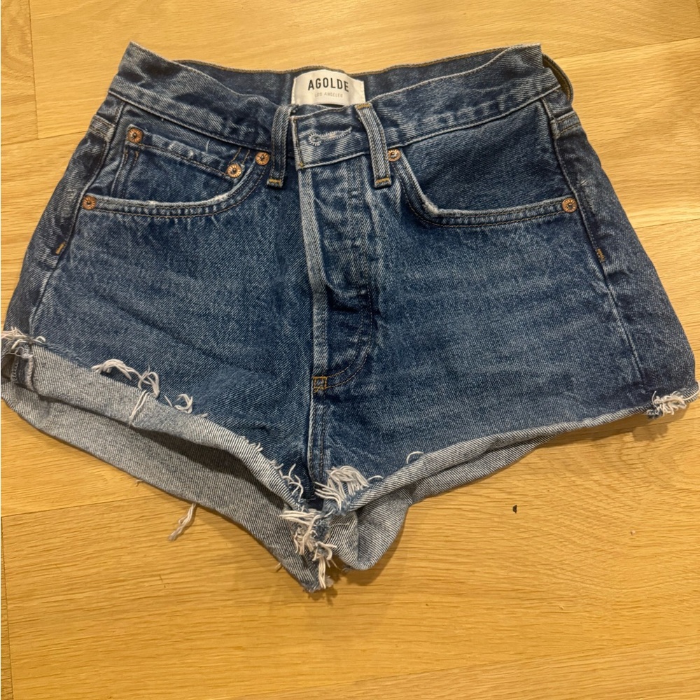 Agolde size 23 jean shorts style is Parker distressed shorts